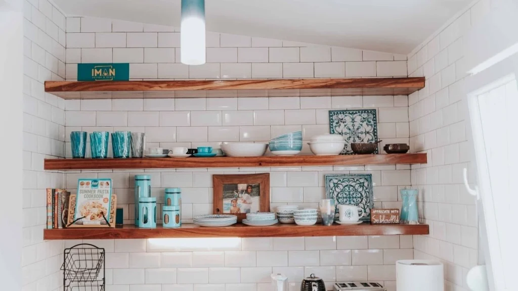Consolidate to One Wall of Open Shelving