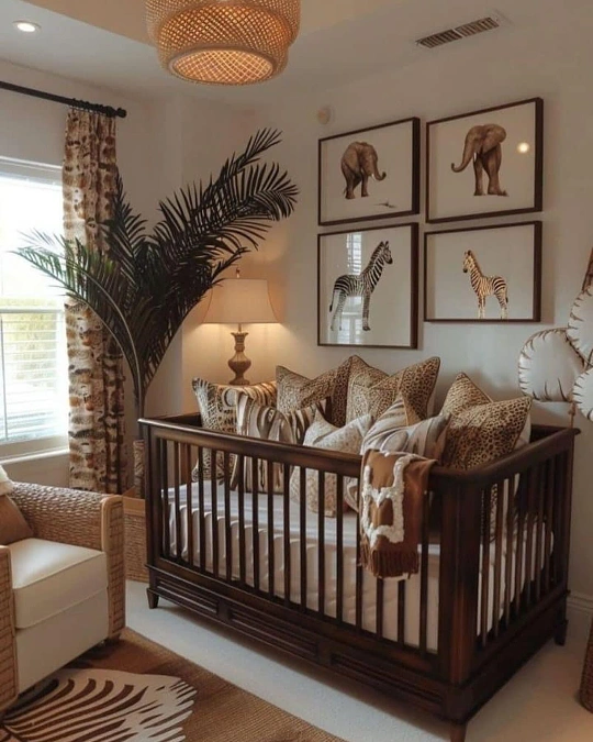 Bold Grid Gallery Walls and Safari Themes
