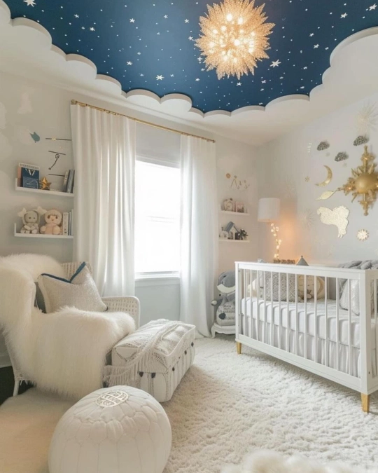 Statement Ceilings with Sky Murals