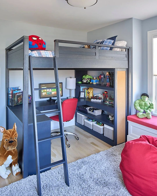 Loft Bed With Built In Study Desk