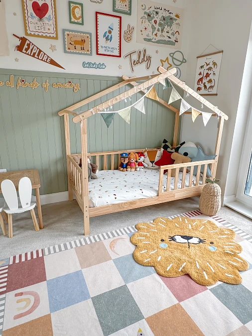 Playful House Bed With Gallery Wall
