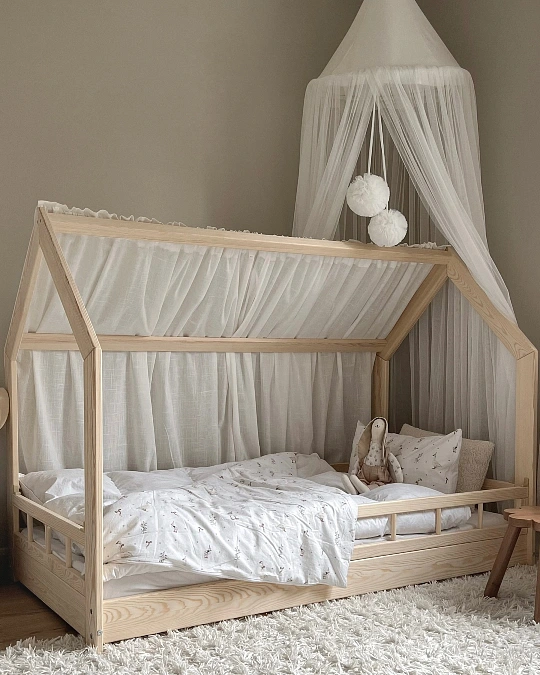 Sheer Canopy House Bed
