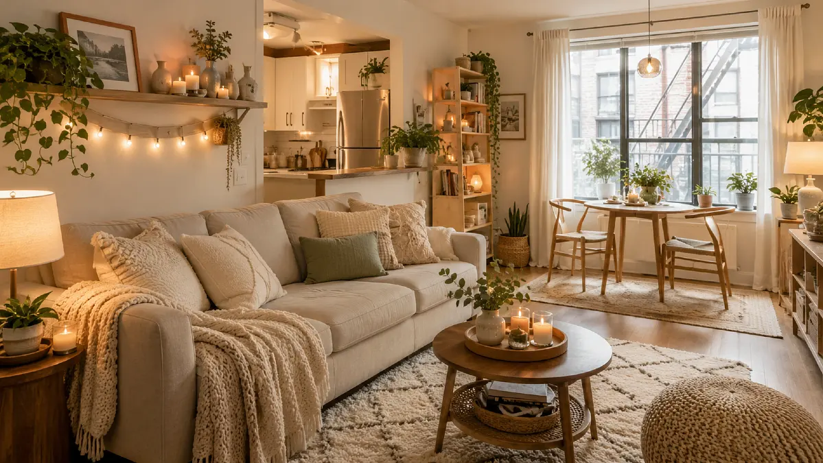 How to Make a Small Apartment Feel Cozy Year-Round