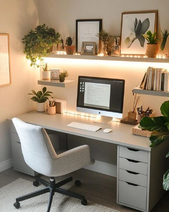 Wall Shelf Desk Corner