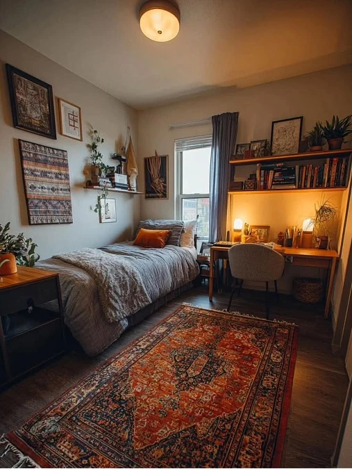 Cozy Bedroom Study Desk