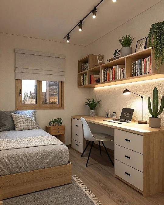 Built In Bedroom Desk Wall