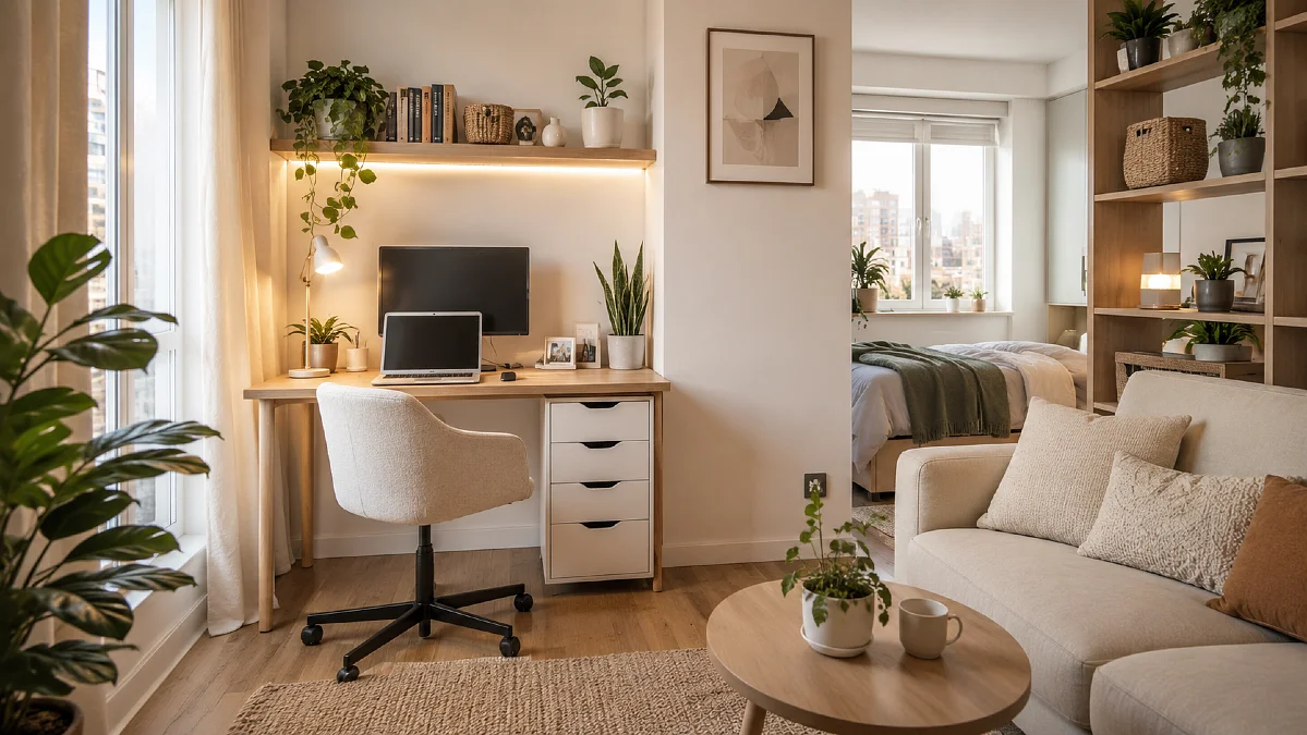 18 Small Apartment Workspace Ideas When You Have No Office
