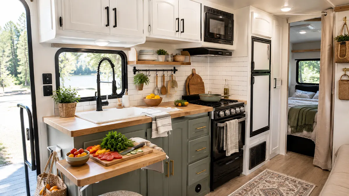17 RV Kitchen Ideas to Cook Real Meals on the Road