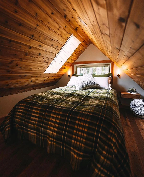Cedar-Wrapped Sleeping Loft