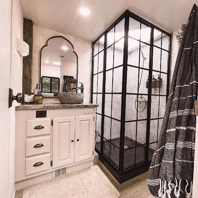 Industrial Glass Shower Enclosure