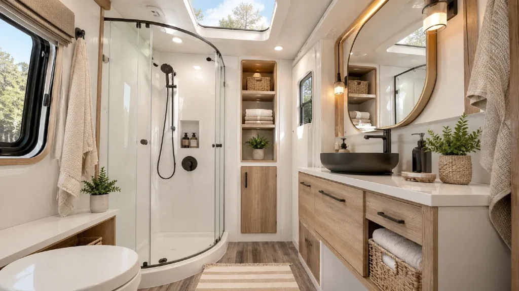 18 RV Bathroom Ideas That Don't Feel Like a Closet