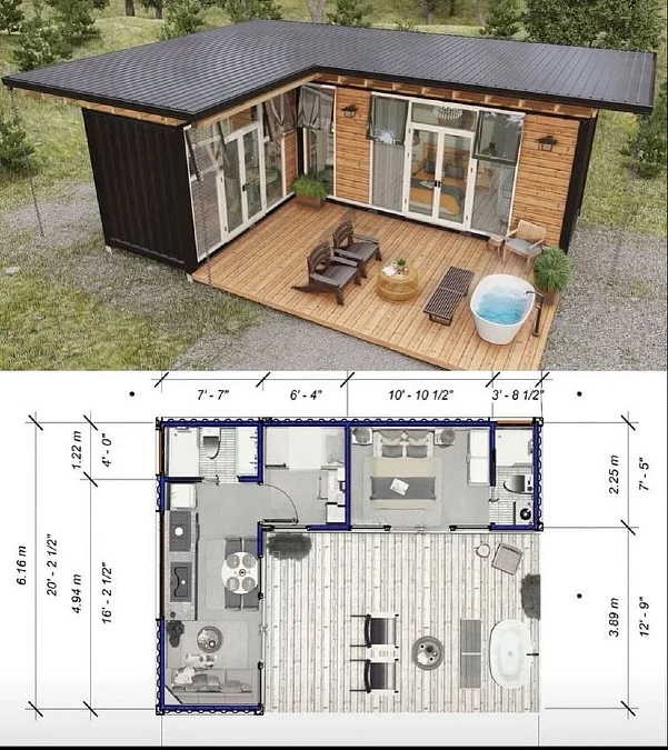 An L-Shaped Layout with Seamless Outdoor Flow