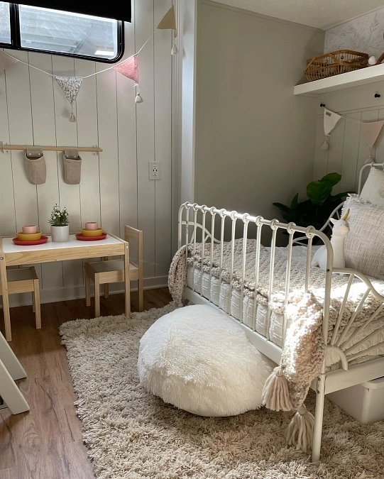 Soft Neutral RV Kids’ Room