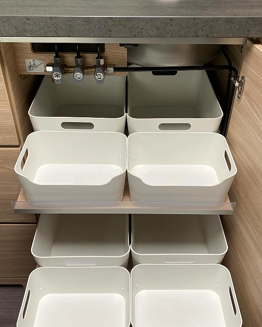 Pull-Out Bins Beneath the Sink