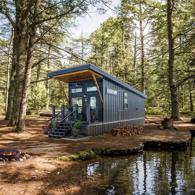 Forest Tiny House by the Water