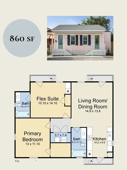 A Pastel Cottage Layout