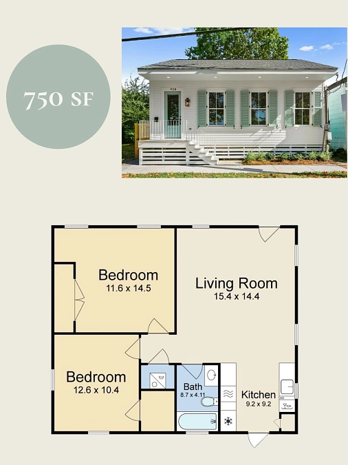 A Bright White and Sage Cottage