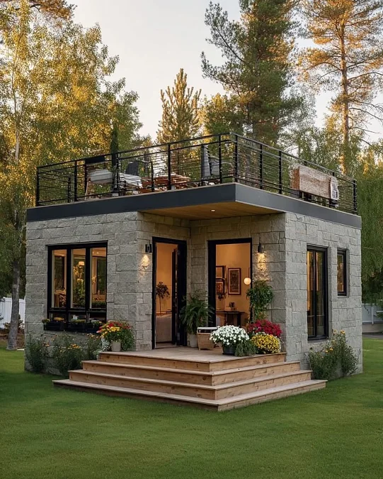 Stone Farmhouse with Rooftop Terrace