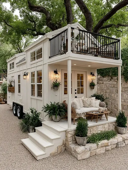 Rooftop Terrace Tiny Farmhouse