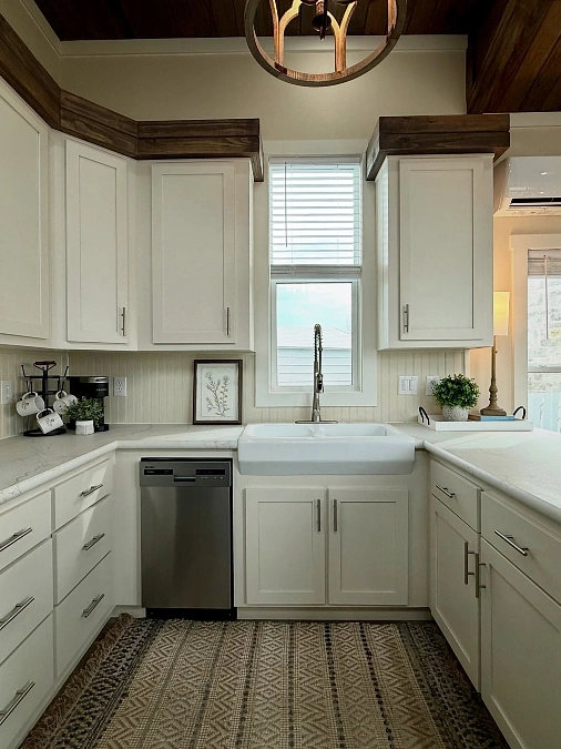 Farmhouse Sink Corner Kitchen